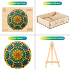 Whimsical Wooden Jigsaw Puzzle- Vintage Mandala