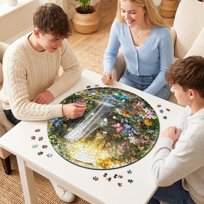 Butterflies and Waterfalls 1000-Piece Cardboard Jigsaw Puzzle
