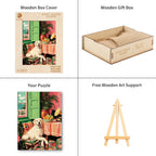Whimsical Wooden Jigsaw Puzzle - Sunny Golden Corner - pickApuzzle
