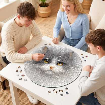 Line Cat 1000-Piece Cardboard Jigsaw Puzzle