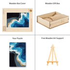 Wunderbares Holz-Puzzle – Jenseits der Wellen