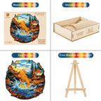 Puzzle en bois fantaisiste - Chalet de campagne