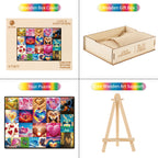 Whimsical Wooden Jigsaw Puzzle- Love is Everywhere