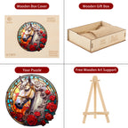 Whimsical Wooden Jigsaw Puzzle- Shiny Horse