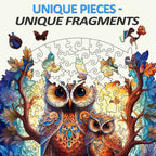Whimsical Wooden Jigsaw Puzzle- Owl Family 2