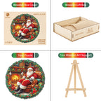 Whimsical Wooden Jigsaw Puzzle- Santa Claus
