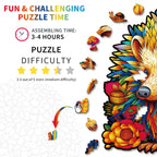 Whimsical Wooden Jigsaw Puzzle- Smart Hedgehog