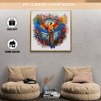 Whimsical Wooden Jigsaw Puzzle-Lively Parrot