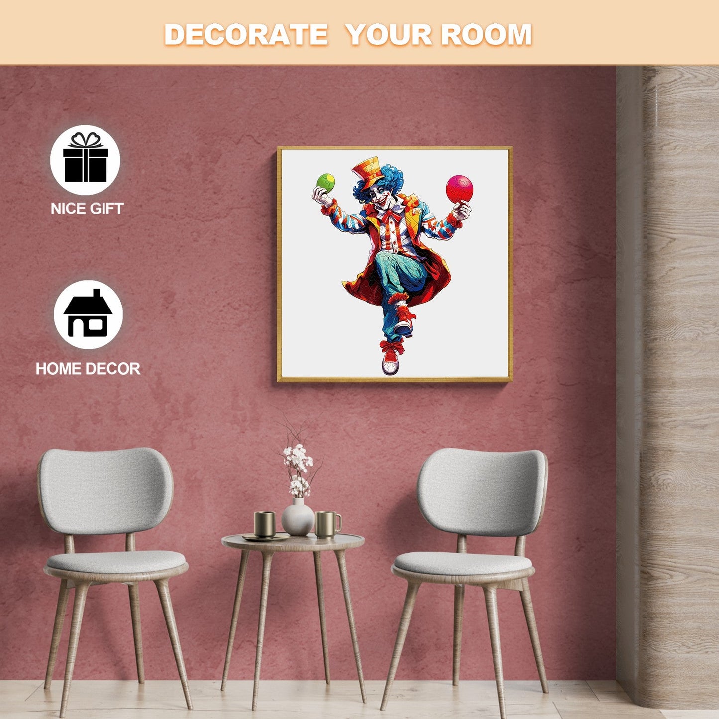 Skurriles Holz-Puzzle - Joker-1