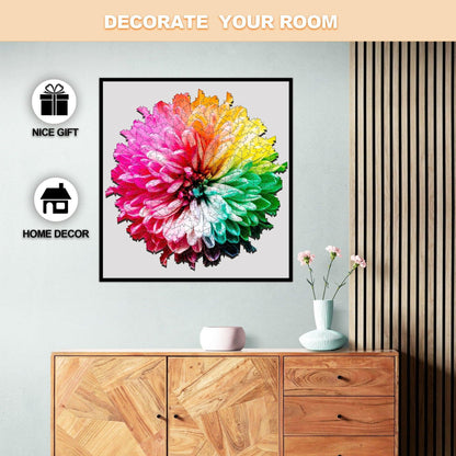 Whimsical Wooden Jigsaw Puzzle-BLOOMING FLOWERS