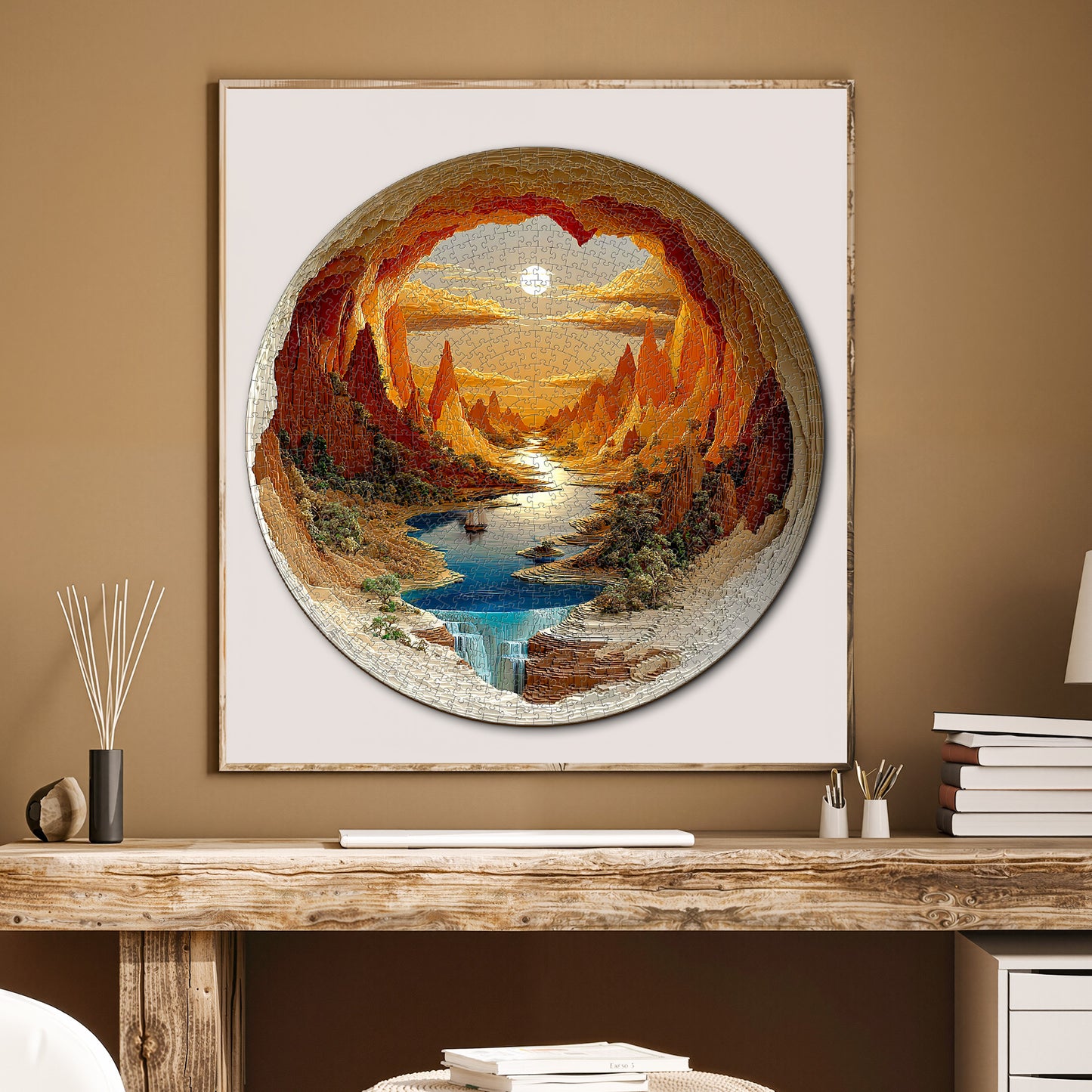 The Sunlit Hollow 1000-Piece Cardboard Jigsaw Puzzle