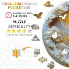 Whimsical Wooden Jigsaw Puzzle-Sunrise in the East