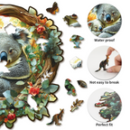 Whimsical Wooden Jigsaw Puzzle- Parent Child Koala