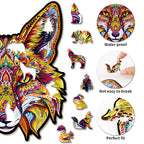 Whimsical Wooden Jigsaw Puzzle- Fiery Fox