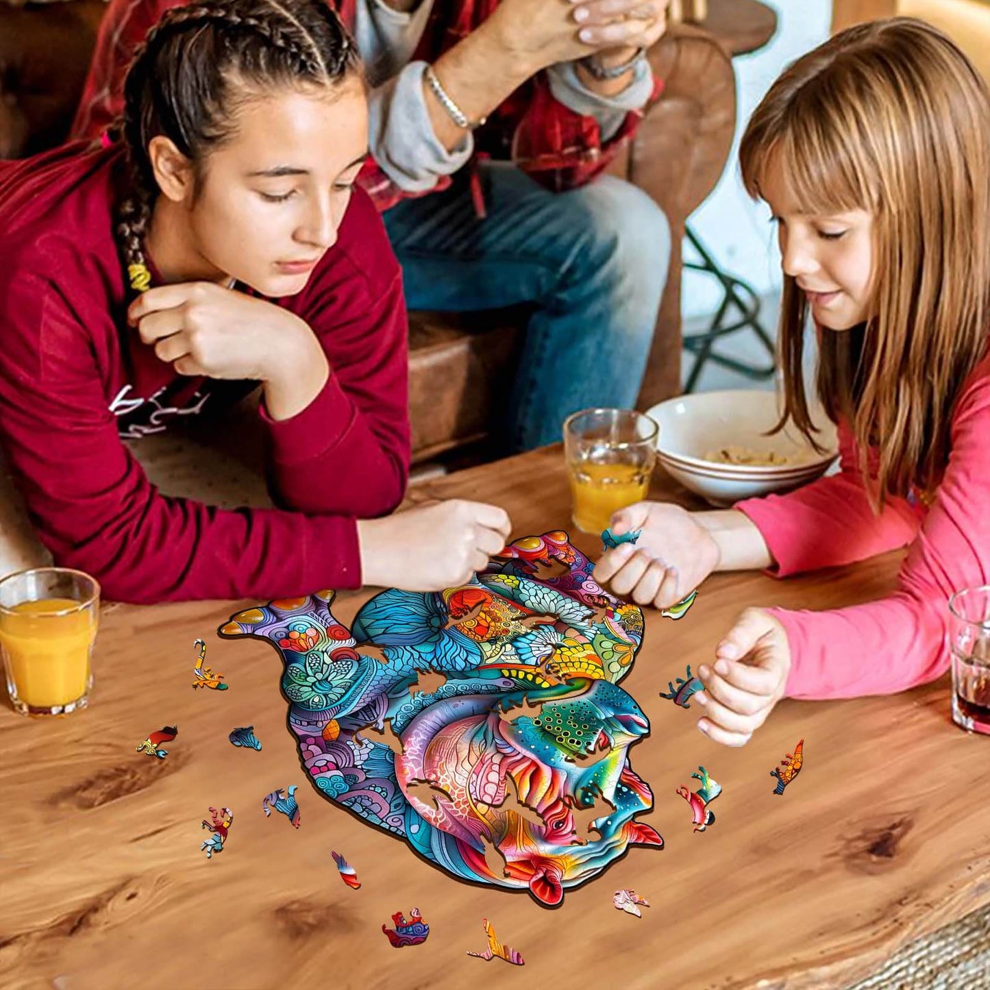 Ausgefallenes Holz-Puzzle – Nilpferd