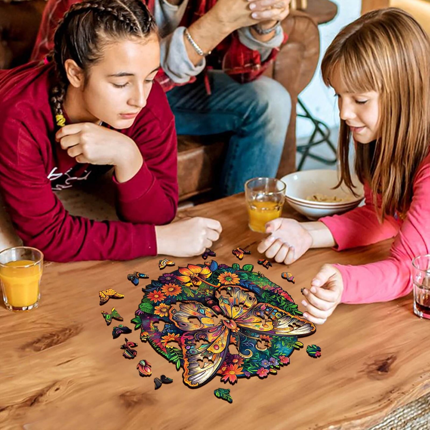 Ausgefallenes Holzpuzzle – Alter Schmetterling 2