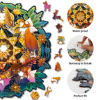 Whimsical Wooden Jigsaw Puzzle- The Deer Family