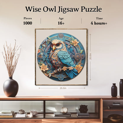 Wise Owl 1000-Piece Cardboard Jigsaw Puzzle