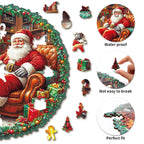 Whimsical Wooden Jigsaw Puzzle- Santa Claus