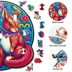 Whimsical Wooden Jigsaw Puzzle- Squirrel Friends