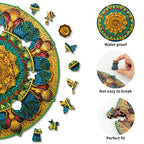 Whimsical Wooden Jigsaw Puzzle- Vintage Mandala