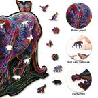 Whimsical Wooden Jigsaw Puzzle- The Dazzing Panther