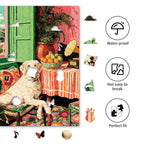 Whimsical Wooden Jigsaw Puzzle - Sunny Golden Corner - pickApuzzle