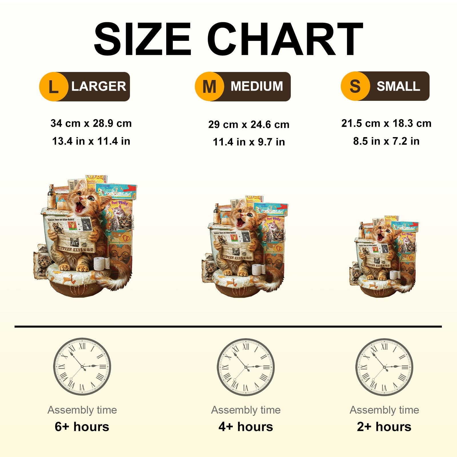 Whimsical Wooden Jigsaw Puzzle- Toilet Times