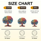 Verspieltes Holzpuzzle – die Farbe des Wachstums