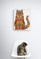 Whimsical Wooden Jigsaw Puzzle - TACTFUL CAT - pickApuzzle