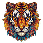 Whimsical Wooden Jigsaw Puzzle - Brave Tiger - pickApuzzle