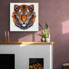 Whimsical Wooden Jigsaw Puzzle - Brave Tiger - pickApuzzle