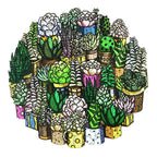Skurriles Holzpuzzle – Sukkulente