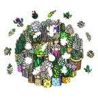 Whimsical Wooden Jigsaw Puzzle - SUCCULENT PLANT - pickApuzzle