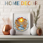 Whimsical Wooden Jigsaw Puzzle-  Sunset Light