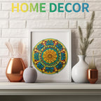 Whimsical Wooden Jigsaw Puzzle- Vintage Mandala