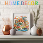 Whimsical Wooden Jigsaw Puzzle- Colorful Palace