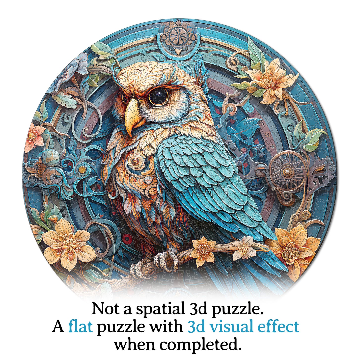 Wise Owl 1000-Piece Cardboard Jigsaw Puzzle