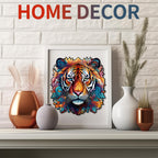 Whimsical Wooden Jigsaw Puzzle- Tough Tiger