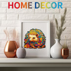 Whimsical Wooden Jigsaw Puzzle- Smart Hedgehog