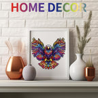 Whimsical Wooden Jigsaw Puzzle-Soaring Eagle
