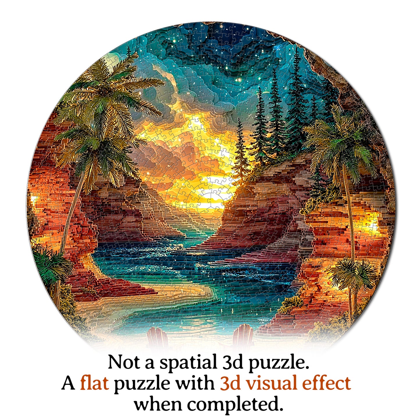 Sunset Cove 1000-Piece Cardboard Jigsaw Puzzle