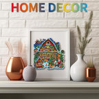 Whimsical Wooden Jigsaw Puzzle-  Christmas Grocery Store