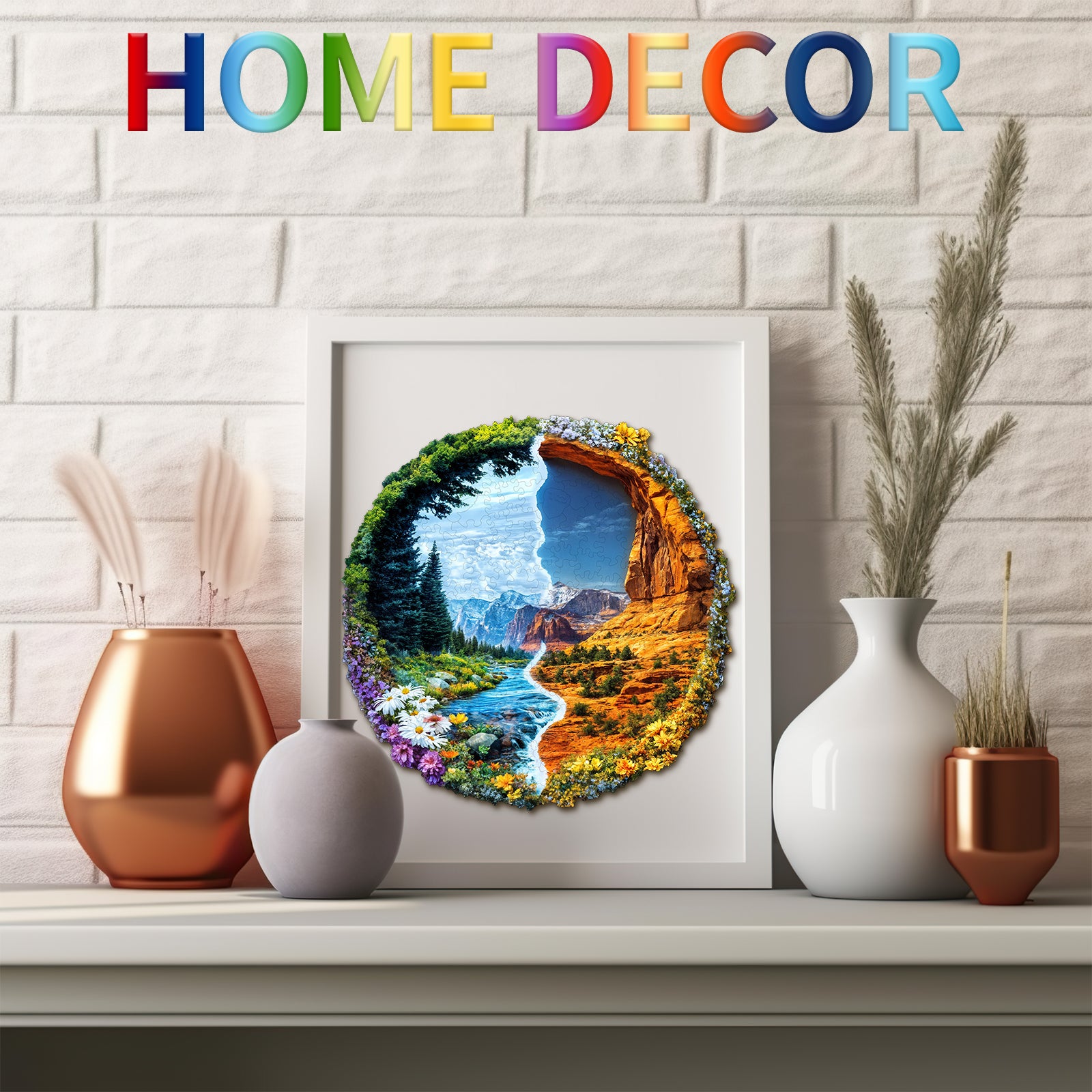 Whimsical Wooden Jigsaw Puzzle- National Forest Park