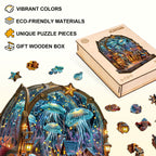 Launiges Holzpuzzle - Unterwasserplattform