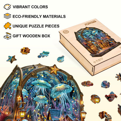 Launiges Holzpuzzle - Unterwasserplattform