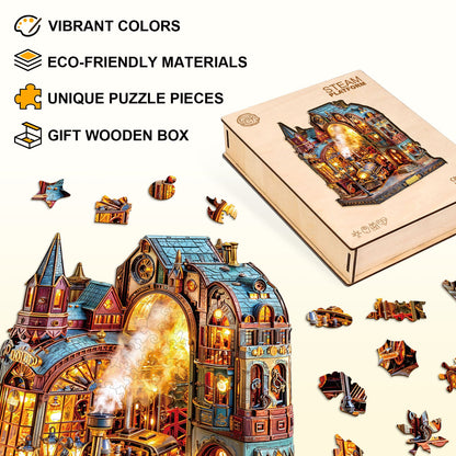 Launiges Holzpuzzle - Steam-Plattform