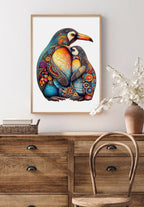 Whimsical Wooden Jigsaw Puzzle - PENGUIN FAMILY - pickApuzzle