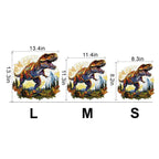 Whimsical Wooden Jigsaw Puzzle - T - rex - pickApuzzle