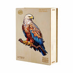 Whimsical Wooden Jigsaw Puzzle - Mighty Bald Eagle - pickApuzzle